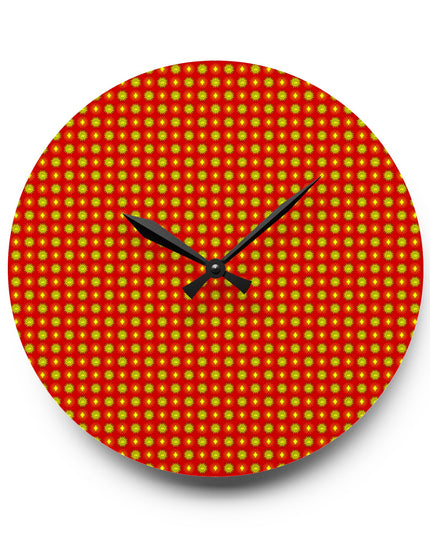 Late Evening Star-crossed Bodies Acrylic Wall Clock, Round or Square, 10.75" x 10.75"