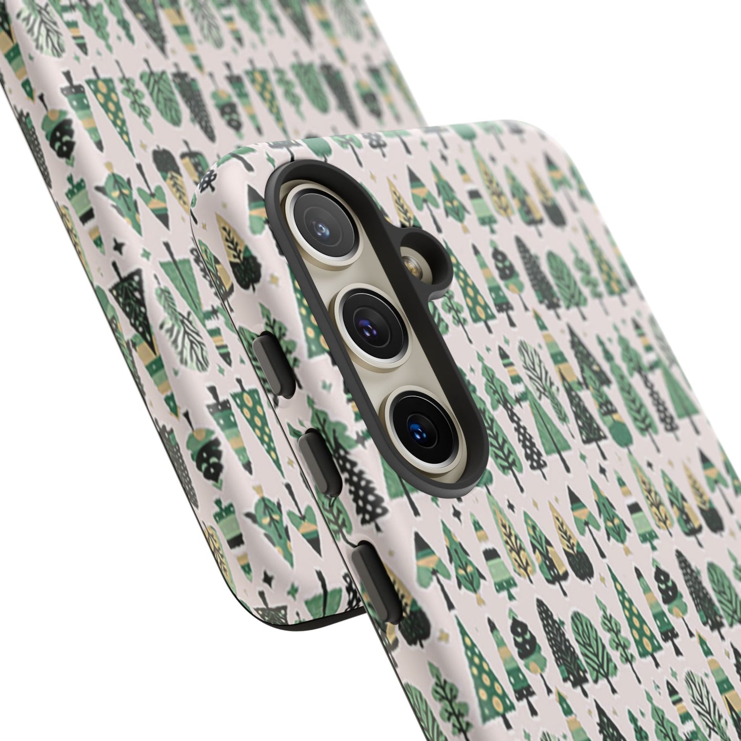 Mini Vintage Green Trees Samsung Galaxy S24 Tough Cases