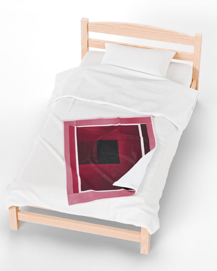 Red Shadow Velveteen Plush Blanket, 30" x 40"