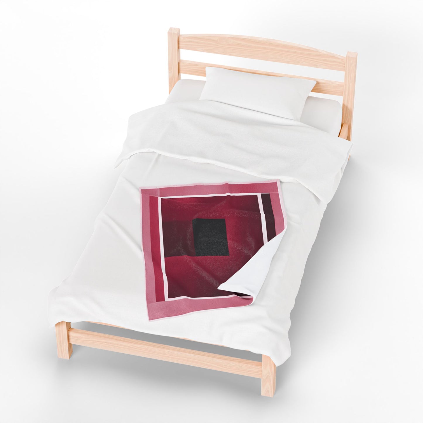 Red Shadow Velveteen Plush Blanket, 30" x 40"