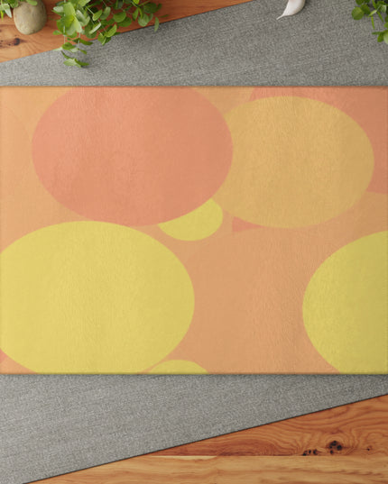 Pastel Bright Oranges Patches 11" x 15" Glass Cutting Board