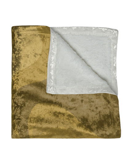Brown Wavey 50" x 60" Crushed Velvet Blanket