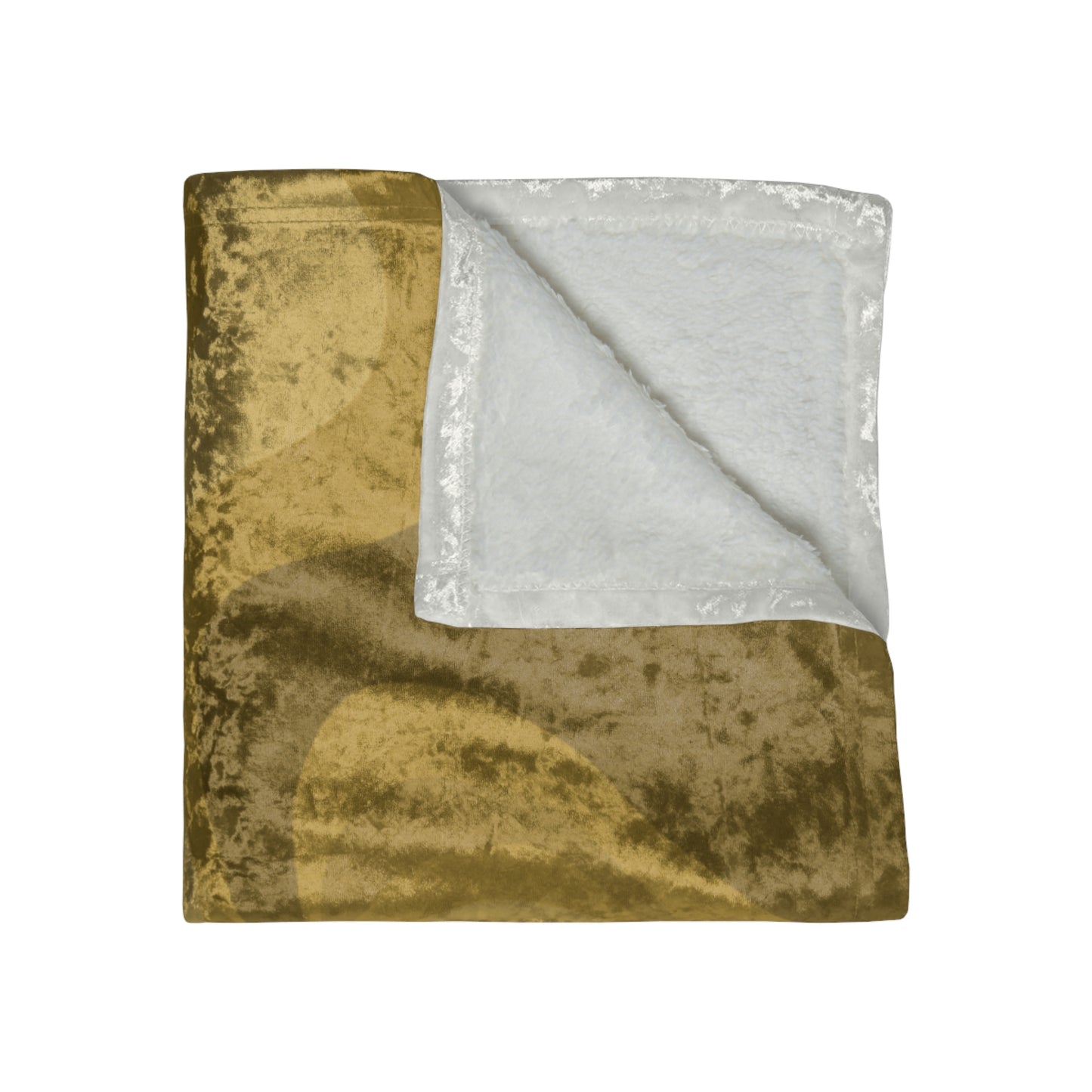 Brown Wavey 50" x 60" Crushed Velvet Blanket
