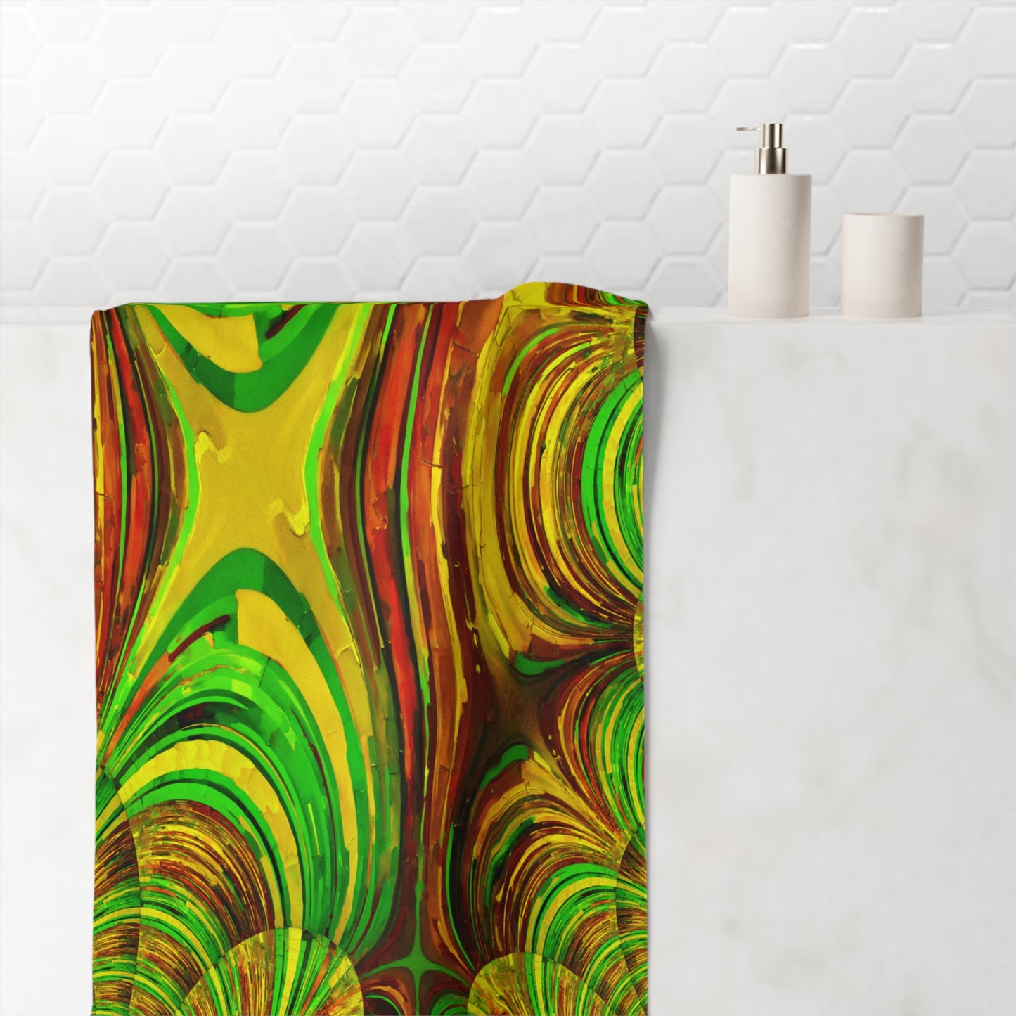 Uzi Spiral Beta Mink-Cotton Towel (50% polyester, 50% cotton),  30" x 60"