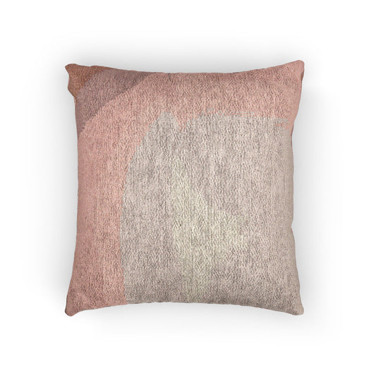 Rose Red Fade Woven Pillow, 17" x 18"