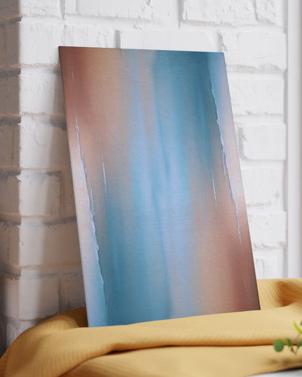 Blue Sea Peach Fog 8" x 11" Glass Cutting Board