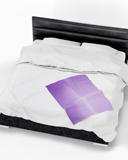Soft Lavender Fade Velveteen Plush Blanket, 30" x 40"