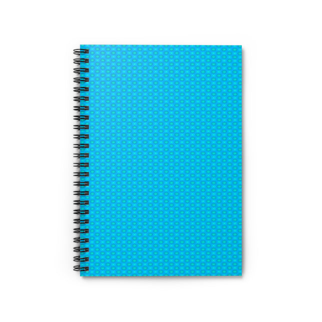 Light Blue Star-crossed Bodies Spiral Notebook - Ruled Line, 6" x 8", 118 pages