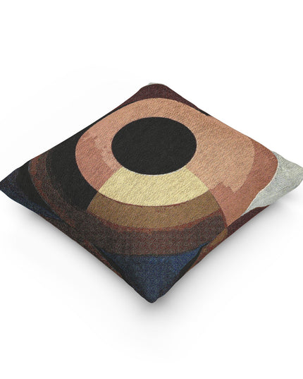 Orange Eyepiece Woven Pillow, 17" x 18"