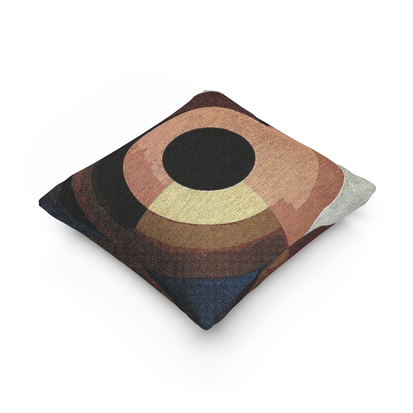 Orange Eyepiece Woven Pillow, 17" x 18"