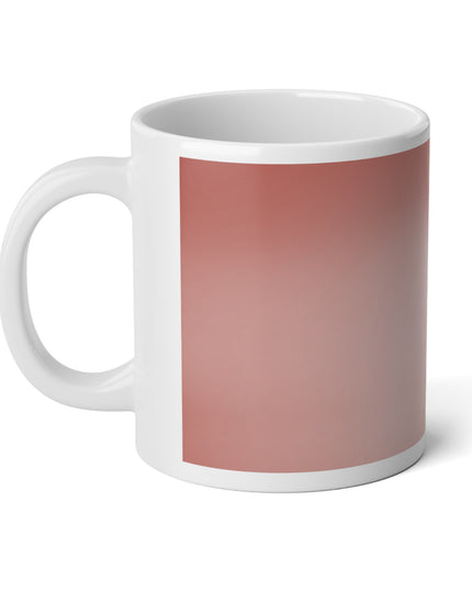Rose Red Fade 20 oz White Glossy Jumbo Mug