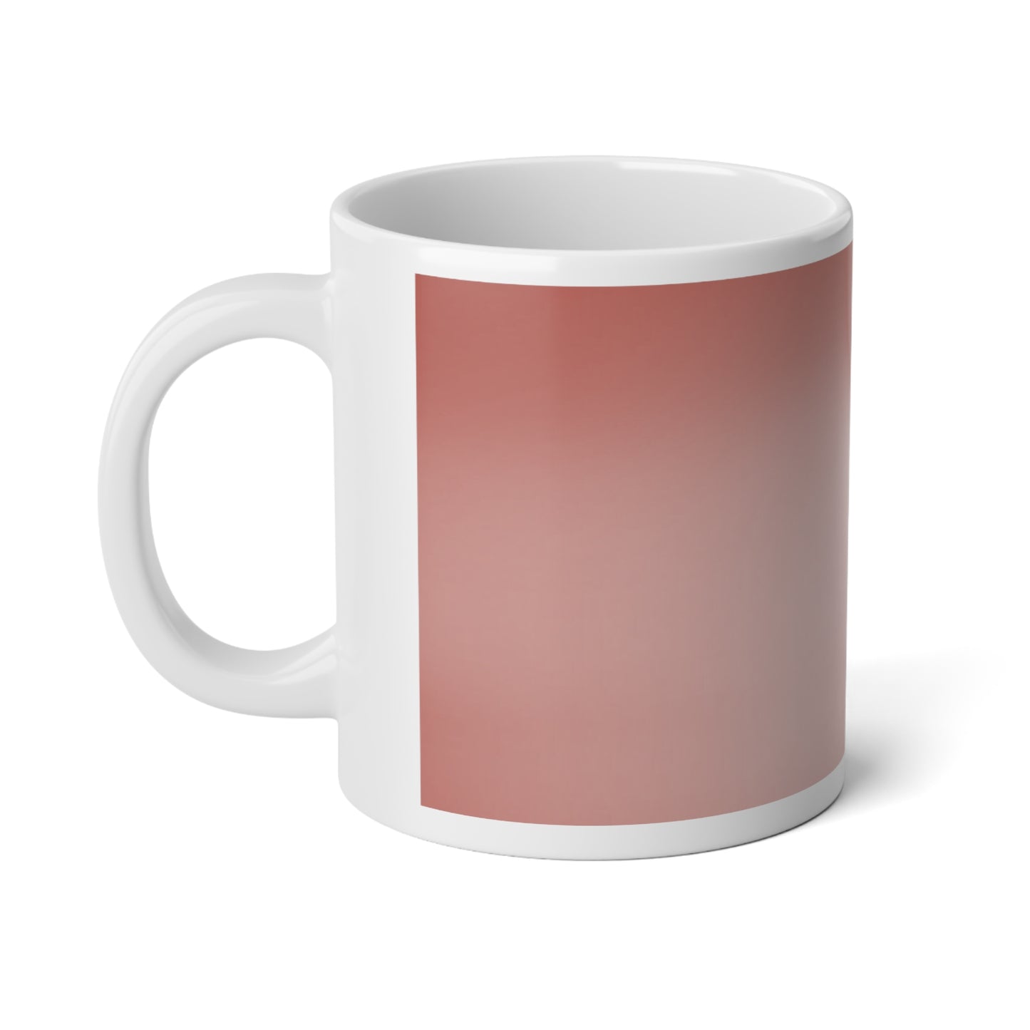 Rose Red Fade 20 oz White Glossy Jumbo Mug