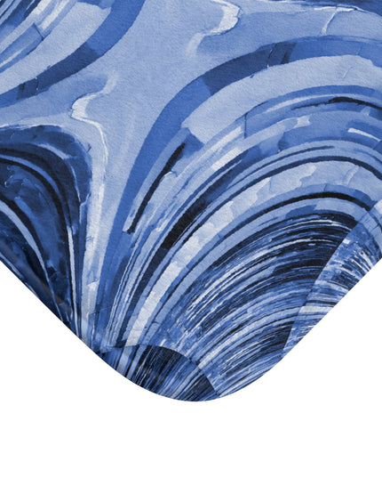 Uzi Spiral Deep Blue 24" x 17" Bath Mat