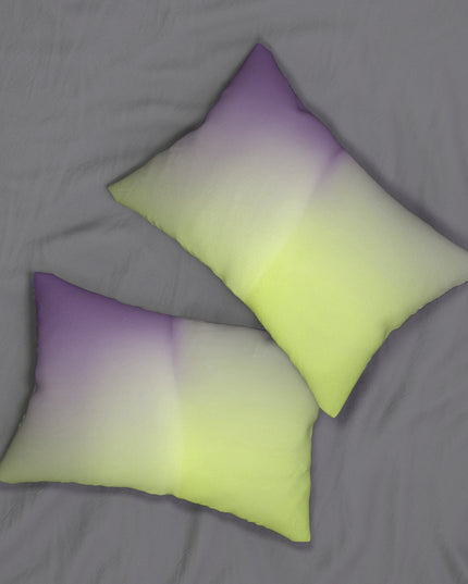 Purple Golden Fade Spun Polyester Lumbar Pillow, 20" x 14"