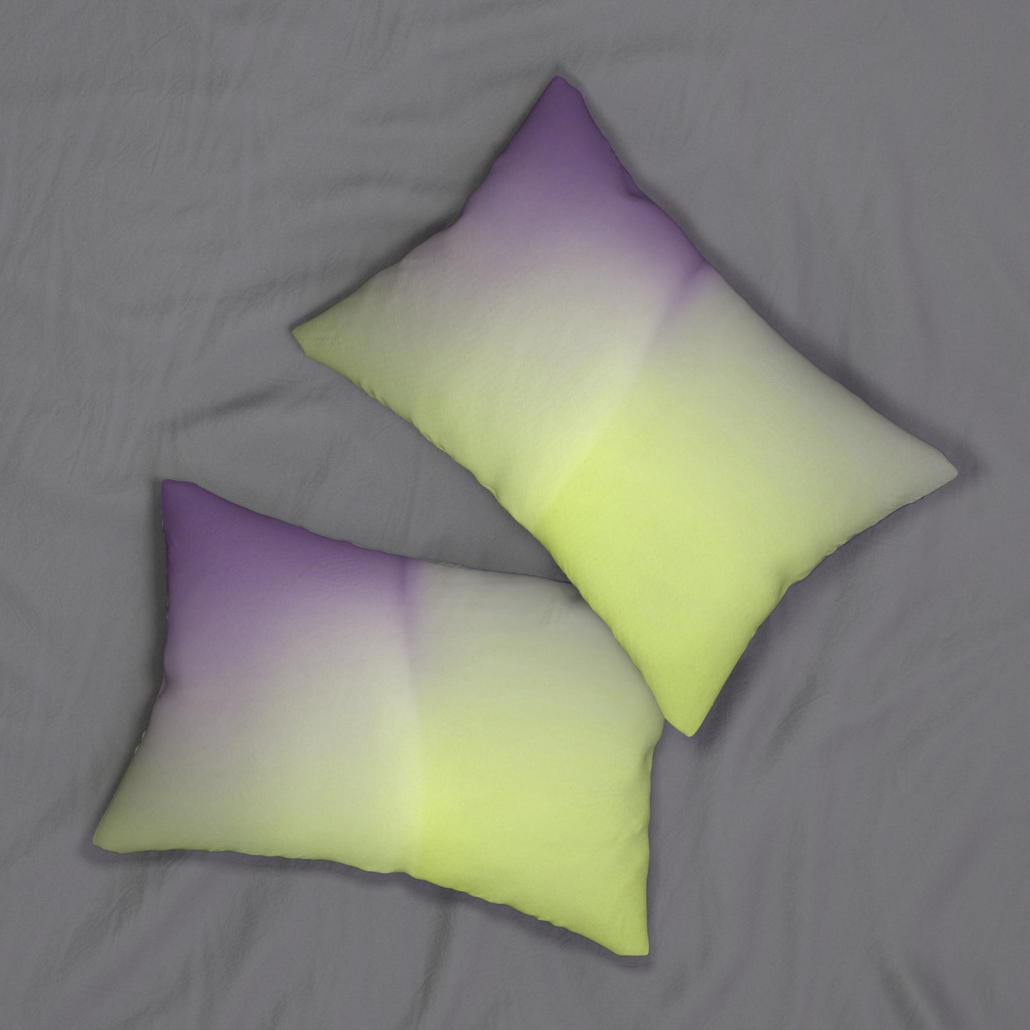 Purple Golden Fade Spun Polyester Lumbar Pillow, 20" x 14"