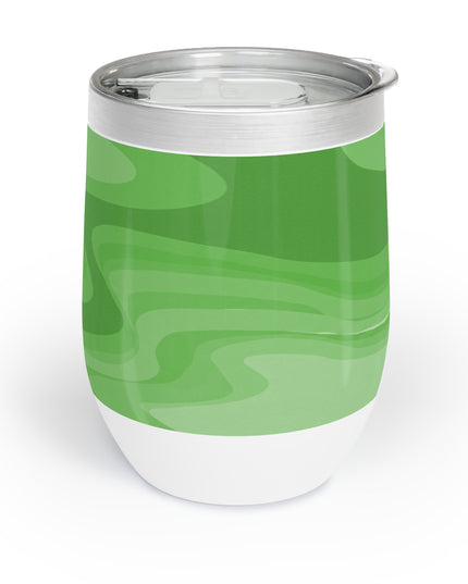 Greenie Meanie Wavey 12 oz Chill Wine Tumbler