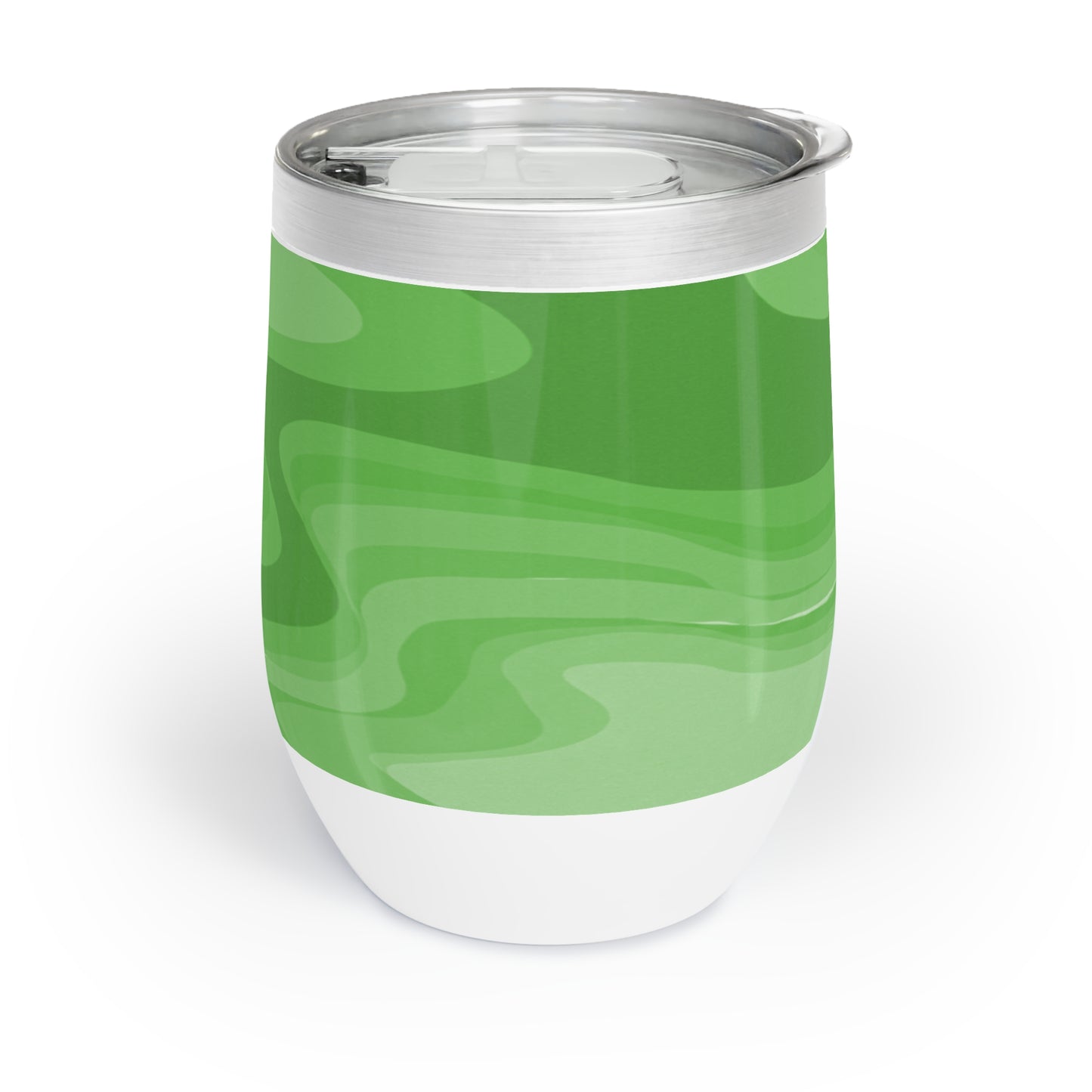 Greenie Meanie Wavey 12 oz Chill Wine Tumbler