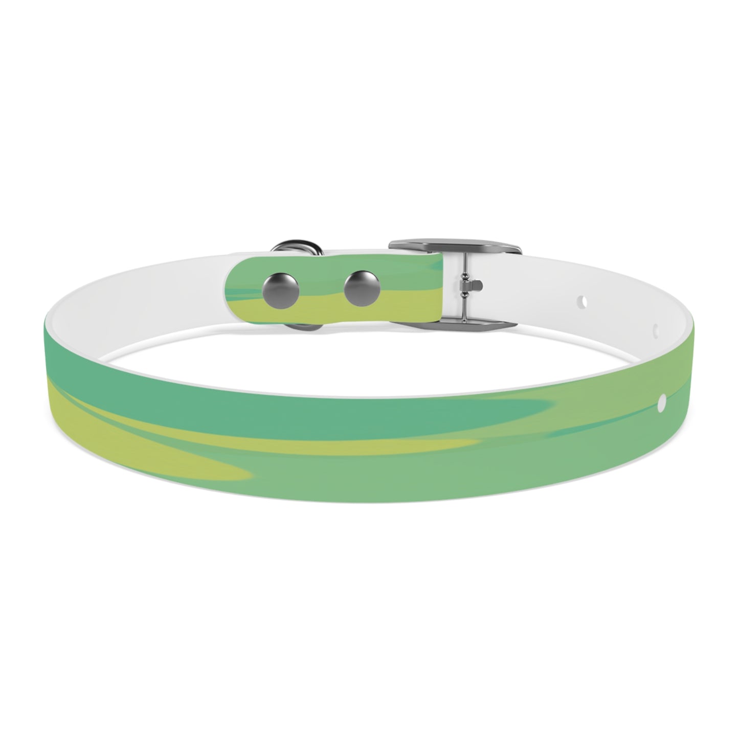 Pastel Green Patches Small Dog Collar