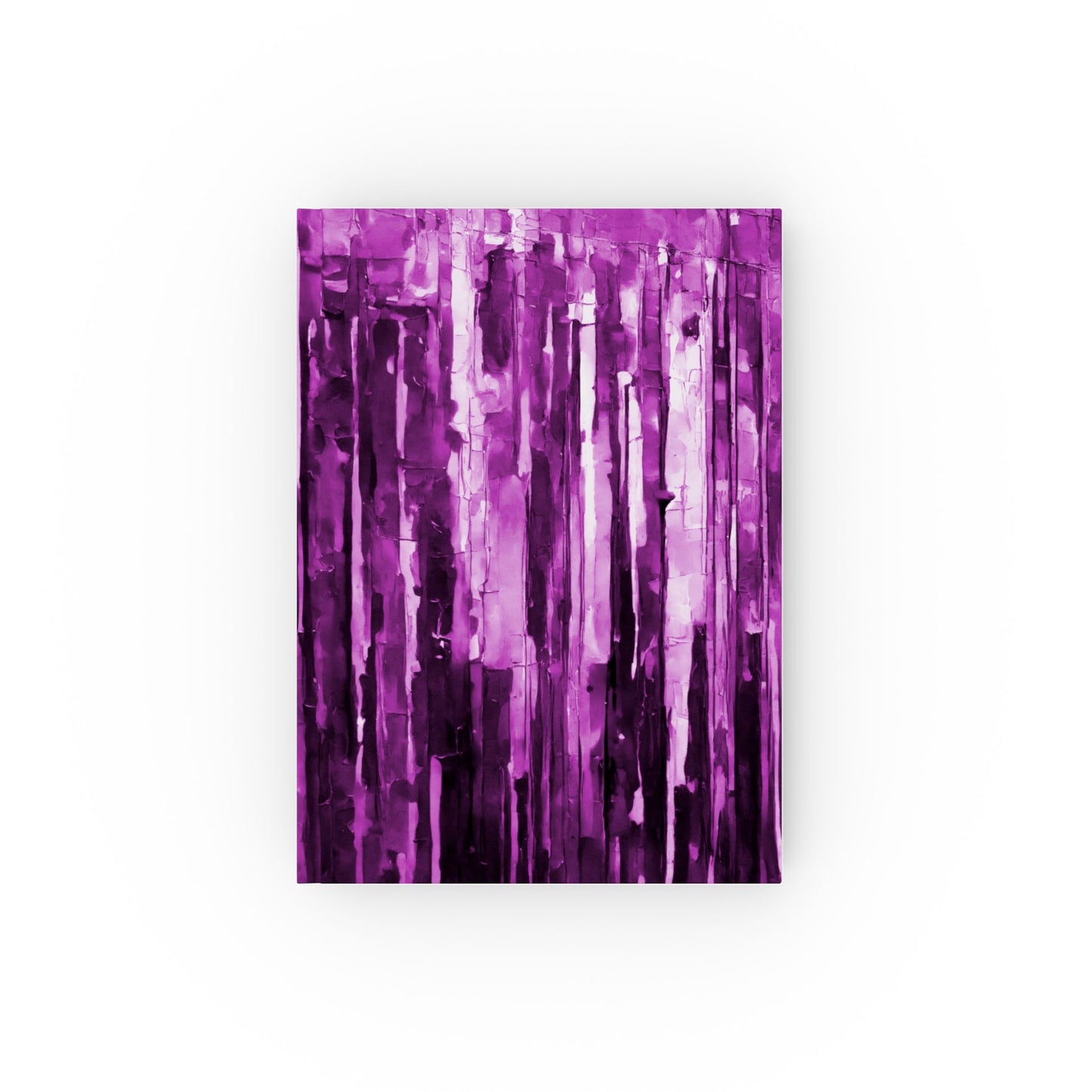 Striped Powder Lavender 5.2" x 7.4" Hard Backed Journal with 128 blank pages