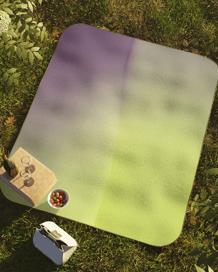 Purple Golden Fade 61" × 51" Picnic Blanket