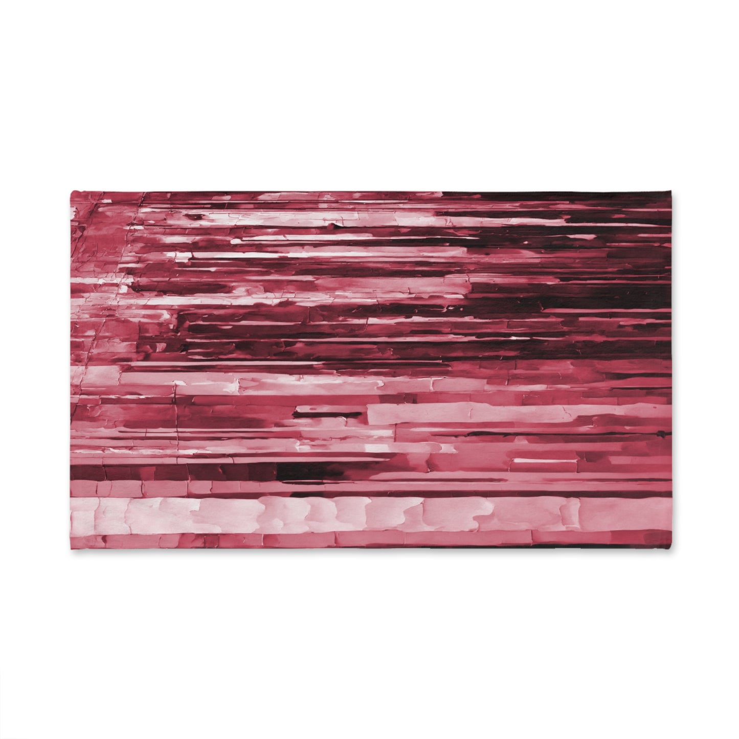 Striped Ruby Hand Towel, 16" x 28"