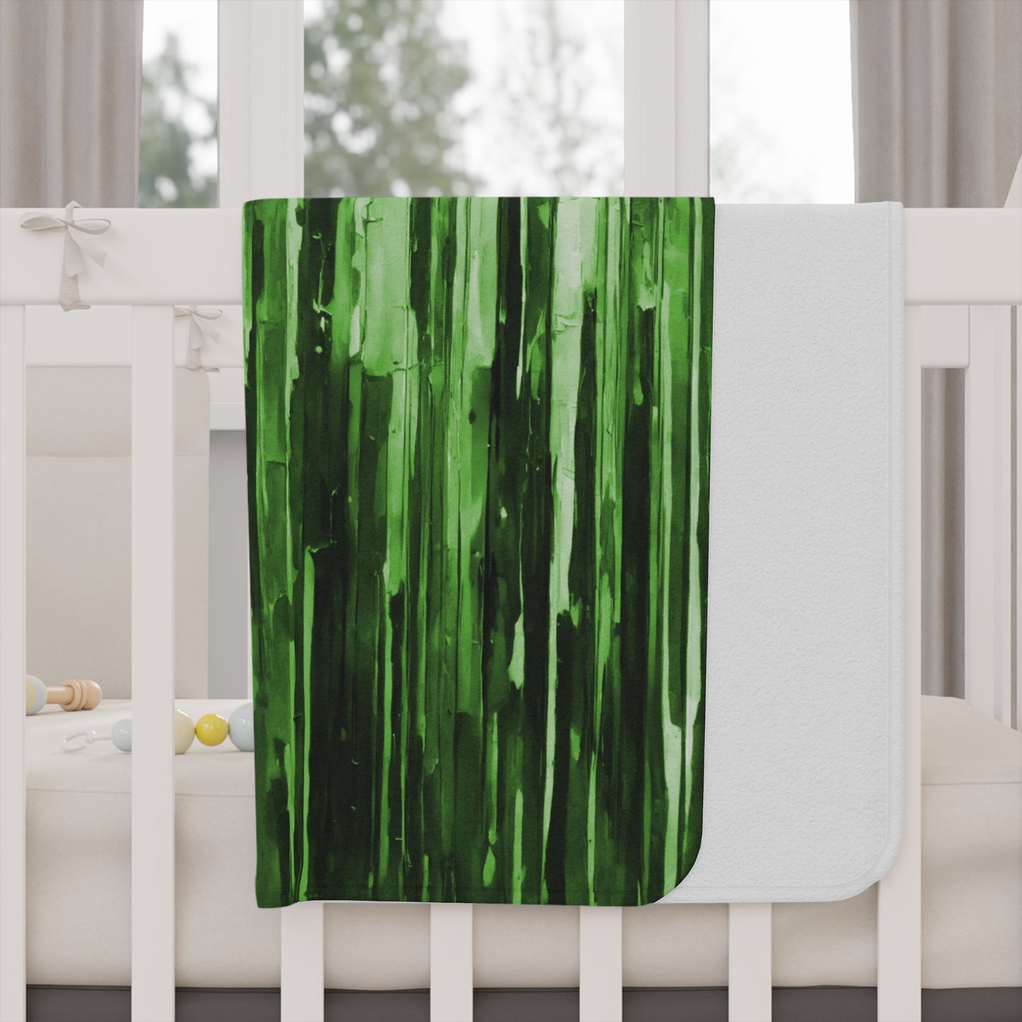 Striped Mint Pastel Toddler Blanket, 30" x 40"