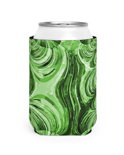 Uzi Spiral Mint Pastel 12 oz Can Cooler Sleeve