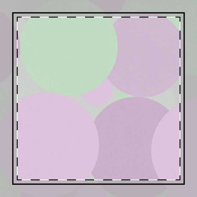 Pastel Lavender Purple and Soft Green Patches Poly Twill Napkin, 10" x 10"