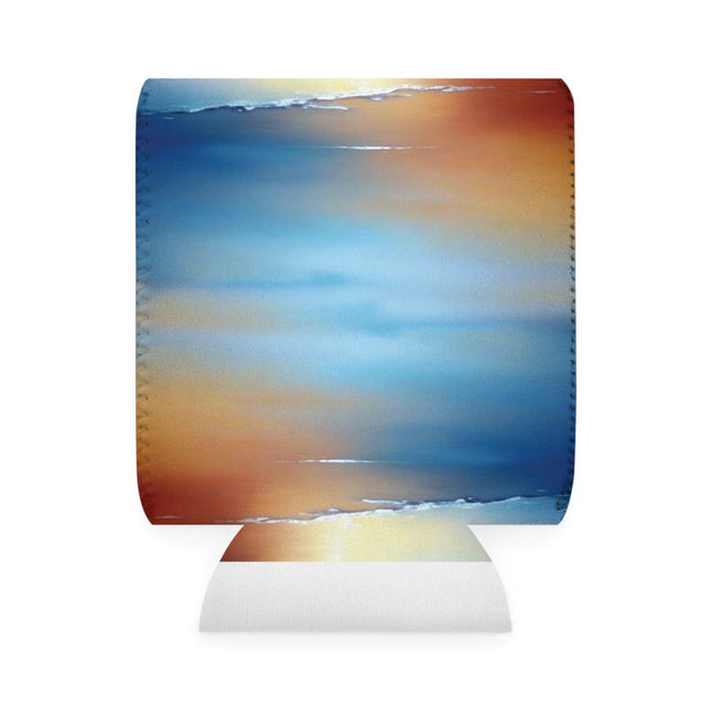 Blue Sea Red Orange Fog 12 oz Can Cooler Sleeve