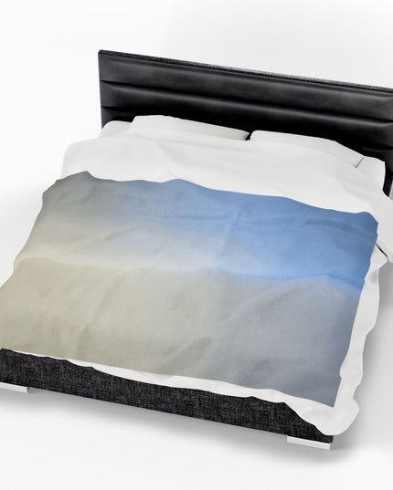 Cobalt Fade Velveteen Plush Blanket, 60" x 80"