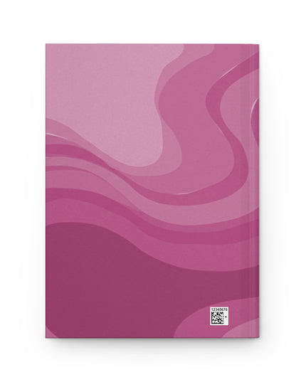 Pinky Mauve Wavey 5.75" x 8" Hardcover Journal Matte with 150 lined pages