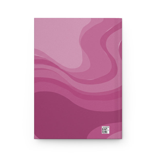 Pinky Mauve Wavey 5.75" x 8" Hardcover Journal Matte with 150 lined pages