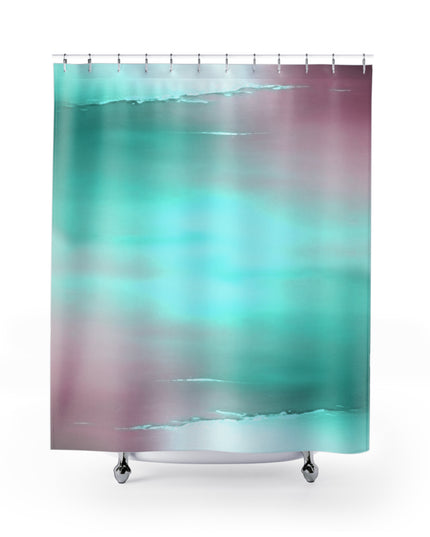 Green Sea Lavender Fog Shower Curtains, 71" x 74"