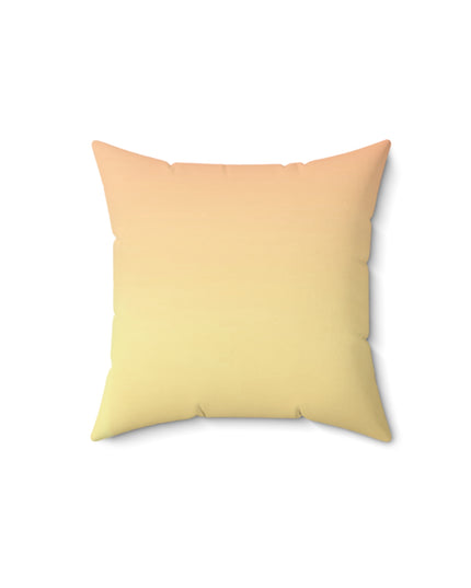 Hot Peach Fade 14" x 14" Faux Suede Square Pillow