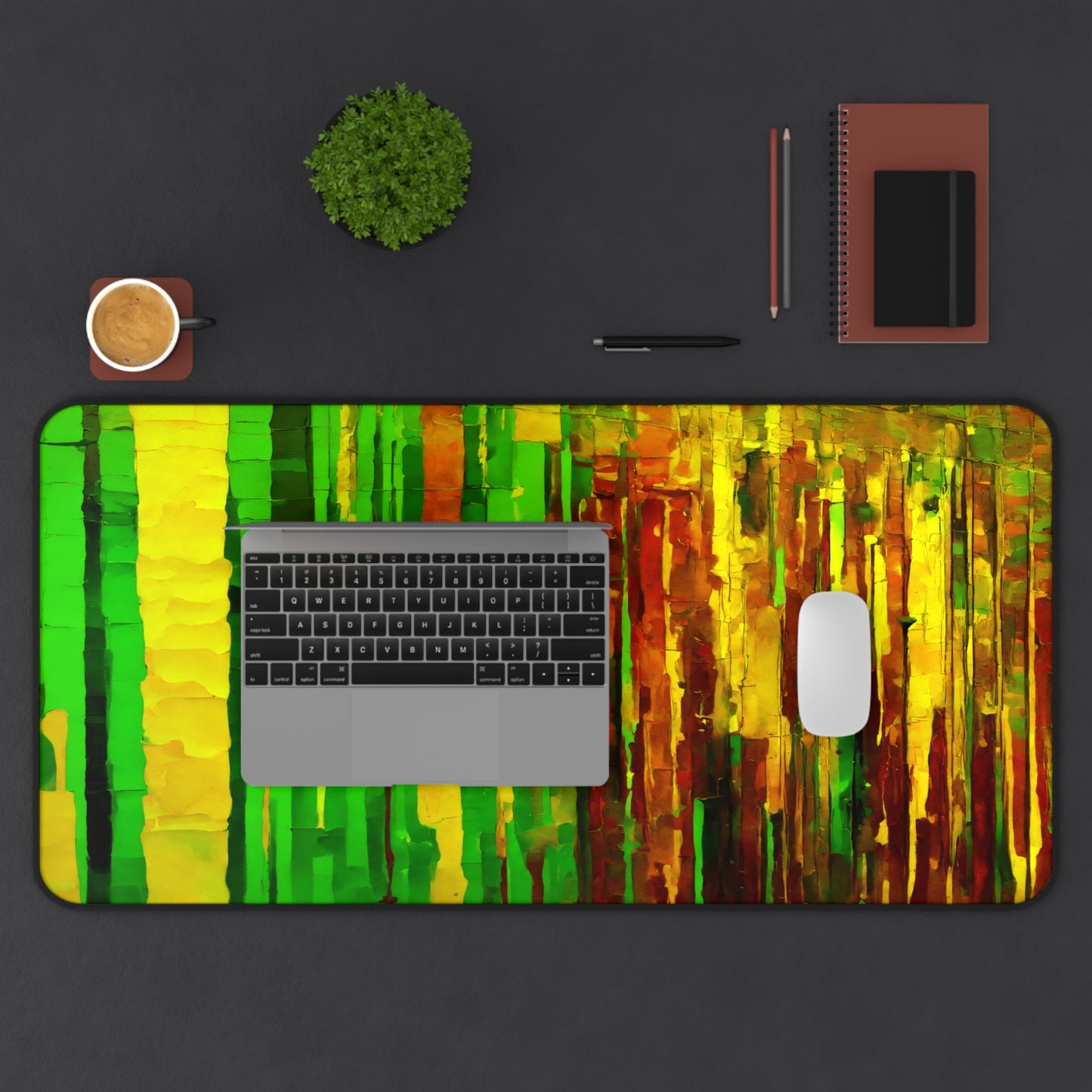 Striped Beta 16" x 32" Desk Mat