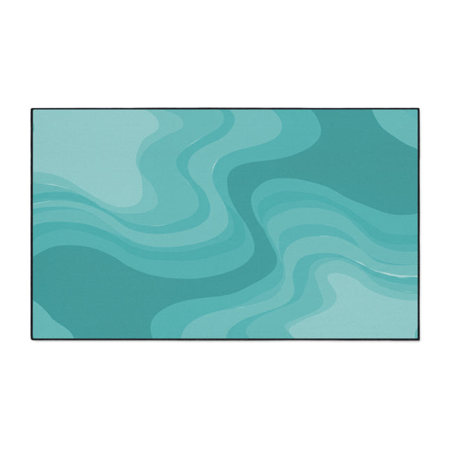 Tif Green Wavey 36" x 60" Heavy Duty Floor Mat
