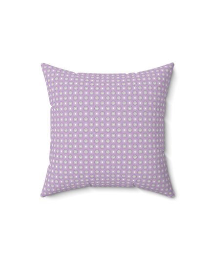Lavender Star-crossed Bodies Faux Suede Square Pillow, 14" x 14"