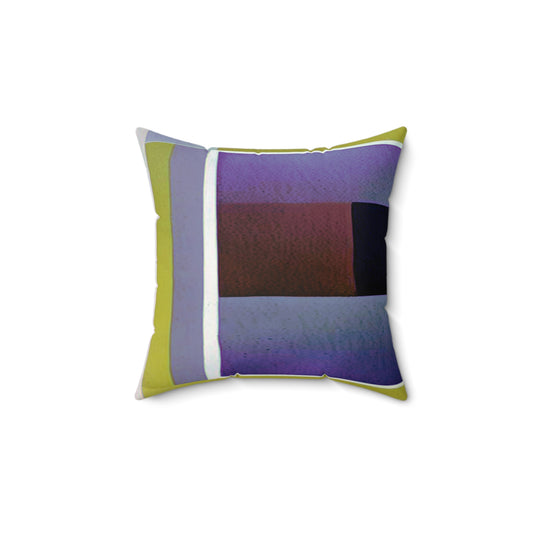 Zeta Shadow 14" x 14" Faux Suede Square Pillow