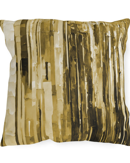 Striped Light Brown Pastel Fade 18" x 18" Outdoor Pillows