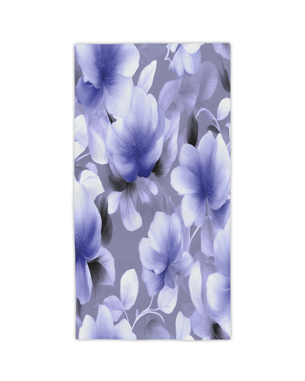 Indigo Blossom Floral Bunch Beach Towel, 24" x 44"