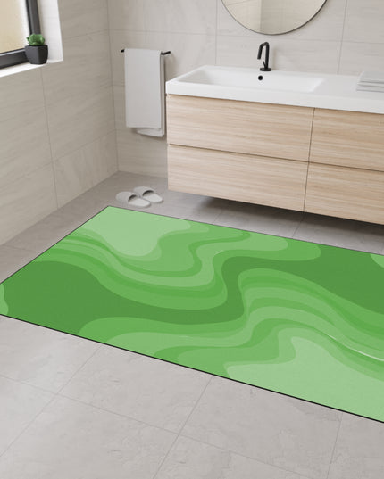 Greenie Meanie Wavey 48" x 72" Heavy Duty Floor Mat