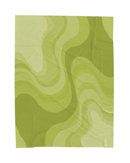 Lemon Wavey Velveteen Plush Blanket, 60" x 80"
