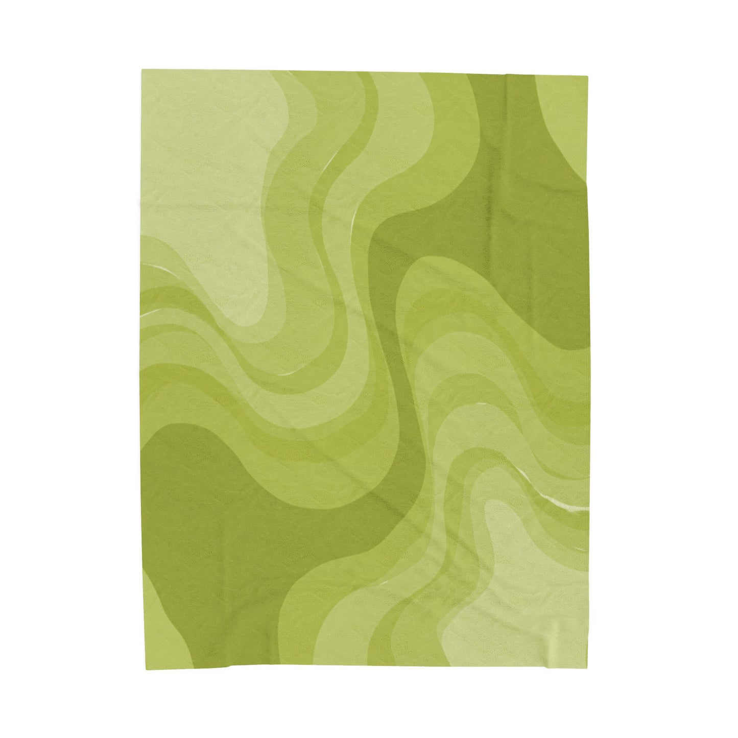 Lemon Wavey Velveteen Plush Blanket, 60" x 80"
