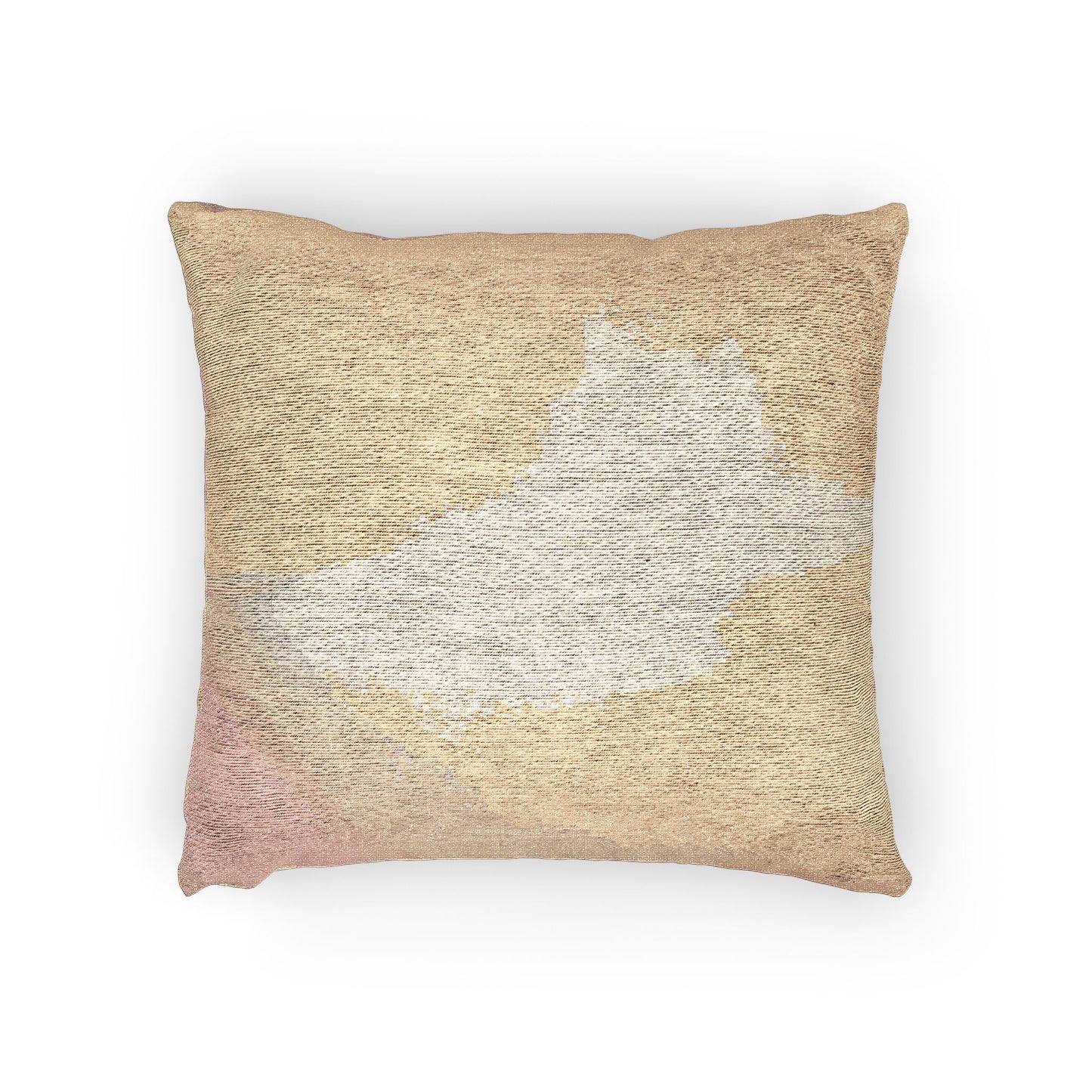 Hot Peach Fade Woven Pillow, 17" x 18"