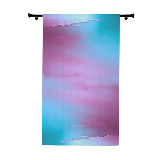 Wine Sea Blue Fog Window Curtain, 50" x  84", blackout