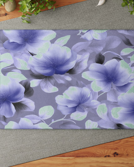 Indigo Blossom Floral Bunch Glass Cutting Board, 11" x 15"