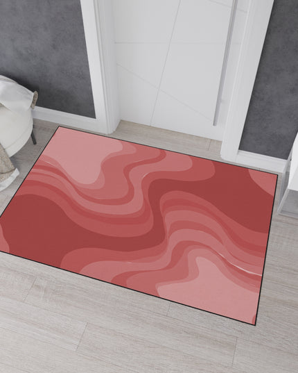 Power Red Wavey 48" x 72" Heavy Duty Floor Mat