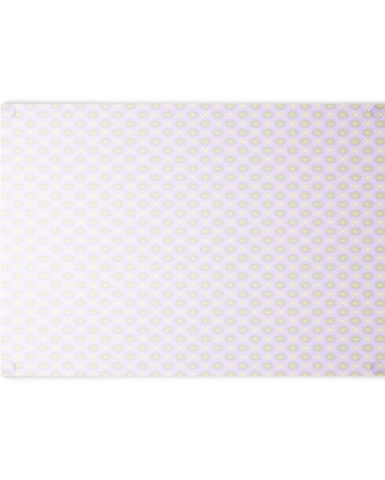 Magenta Star-crossed Bodies Glass Cutting Board,  8" x 11"