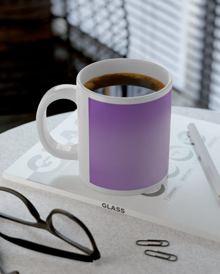 Soft Lavender Fade 20 oz White Glossy Jumbo Mug