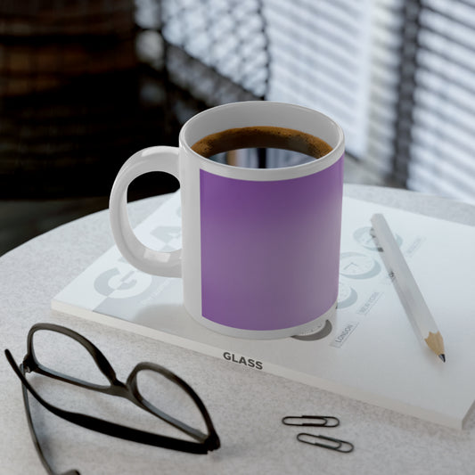 Soft Lavender Fade 20 oz White Glossy Jumbo Mug